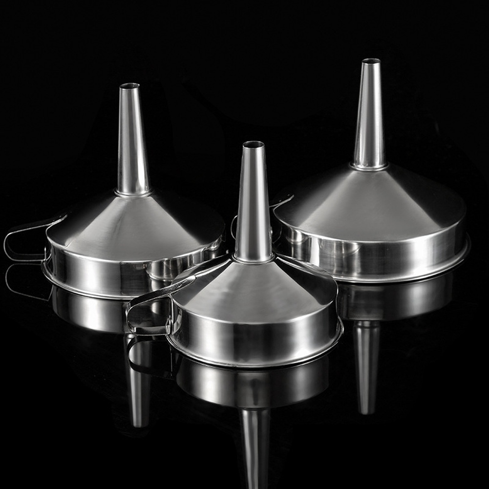 Quality Kitchen Gadgets - 1Pc Stainless Steel Cooking Oil Funnel