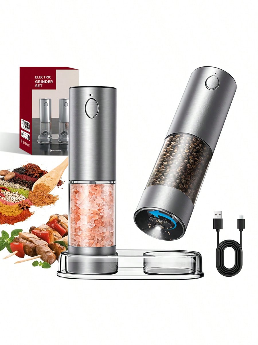 2-Piece Electric Salt Pepper G - đánh giá và giá Kitchen Gadgets Gift Ideas