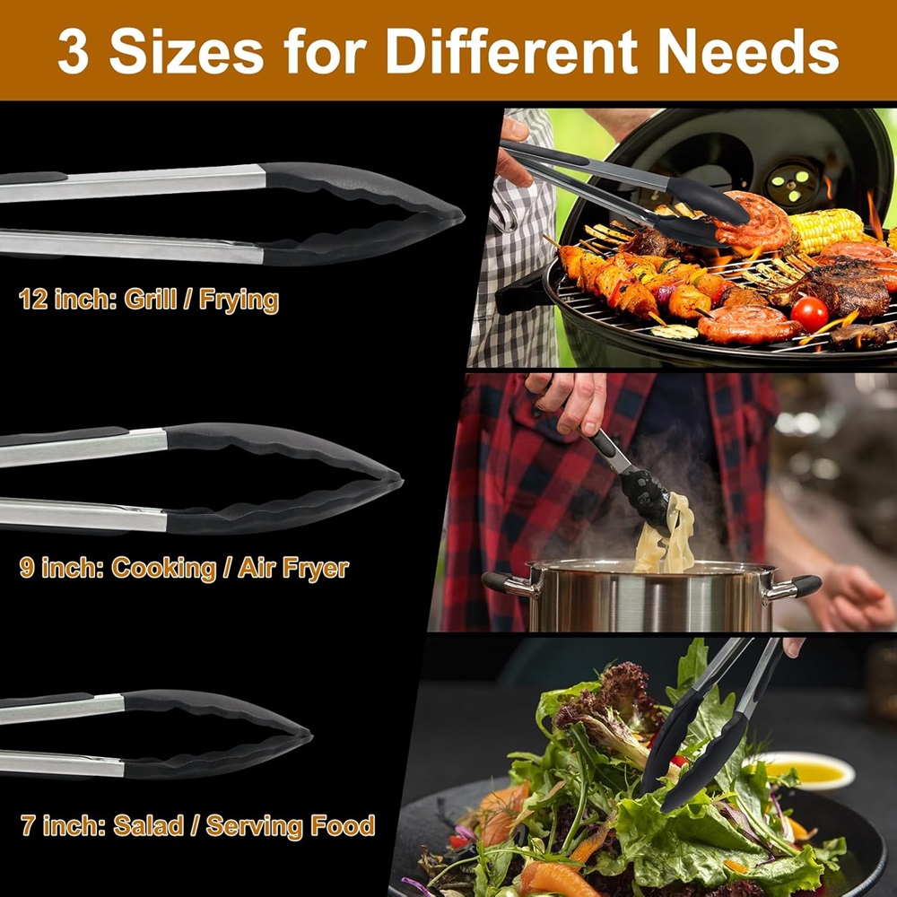 Silicone BBQ Grilling Tongs Ki - đánh giá và giá Kitchen Gadgets Gift