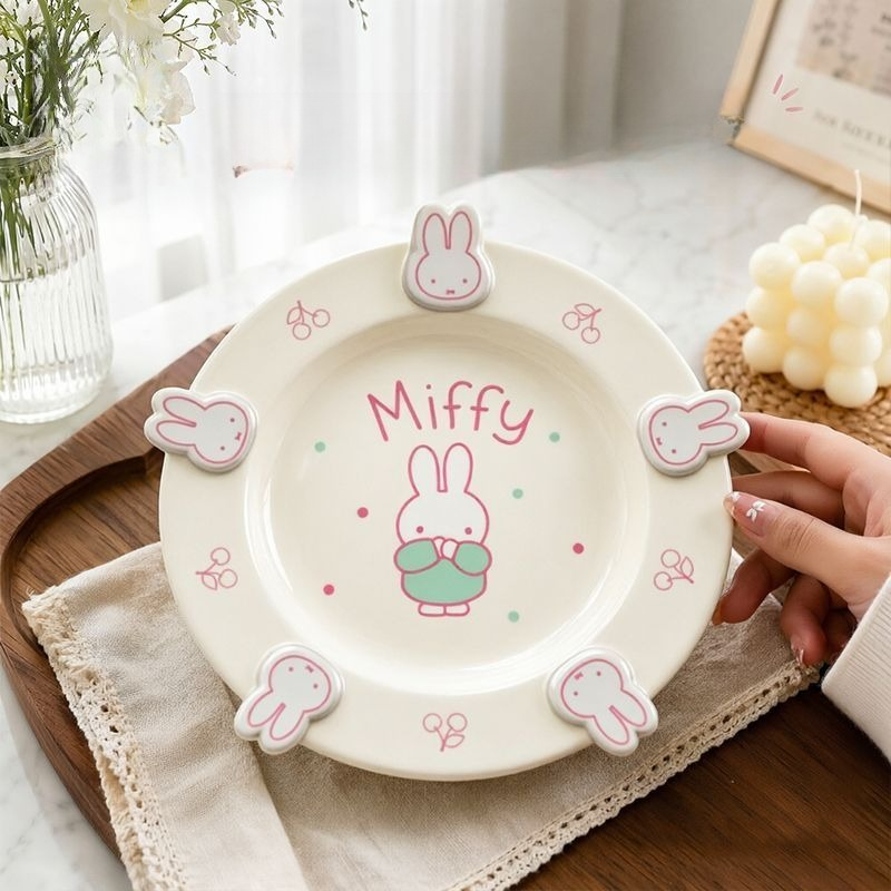 Anime Miffy Dinner Plate Ceram - đánh giá và giá Kitchen Gadgets Gift